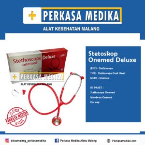 Stetoskop Deluxe Onemed Hitam Perkasa Medika Malang