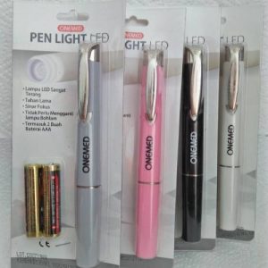 Pen Light LED Onemed Gratis 2 Baterai di Malang
