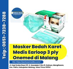 Masker Bedah Karet Medis Earloop 3 ply Onemed di Perkasa Medika Malang (1)