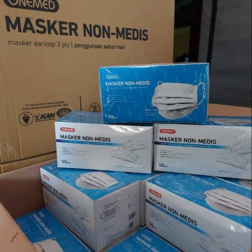 Masker Non Medis 3 ply Onemed di Perkasa Medika malang (1)