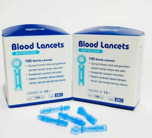 Blood Lancet 28G Onemed untuk Pengambilan Sampel Darah yang Presisi dan Nyaman