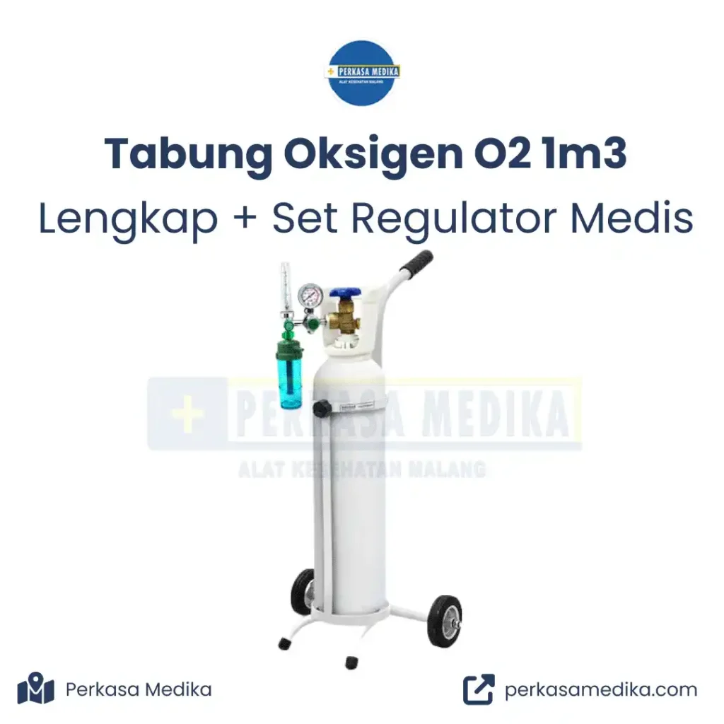 Tabung Oksigen 1m3 Regulator Lengkap