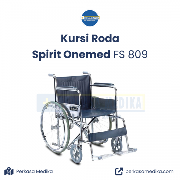 jual Kursi Roda Spirit Onemed FS 809 di perkasa medika malang perkasamedika.com