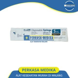 Spuit 5 ml Syringe Onemed Alat Suntikan 5 cc Ecer di Perkasa Medika Malang