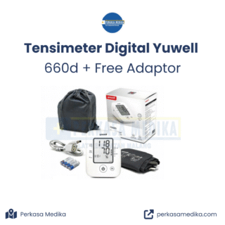 Tensimeter Digital YUWELL YE6600D dan USB Garansi Manset Jumbo Alat Pengukur Tekanan Darah Free Batrai