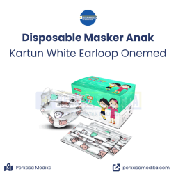 Jual Masker Disposable Medis ONEMED Anak 3 Ply Kartun di Perkasamedika malang