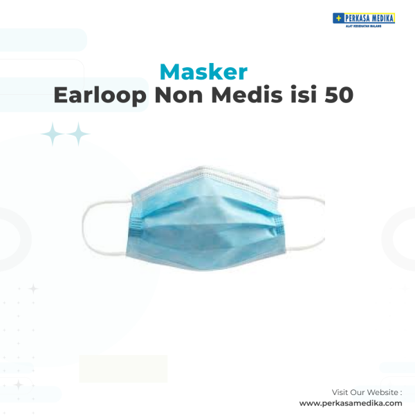 Masker Earloop Non Medis isi 50 Masker Standart Biasa Non Medis