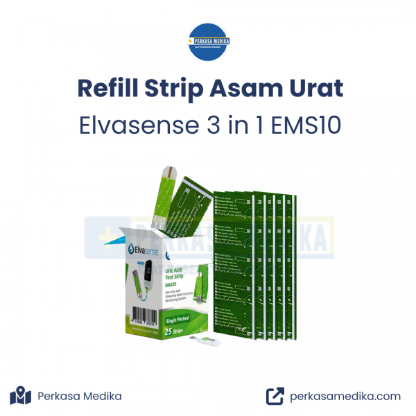 Refill Strip Asam Urat Elvasense 3in1 di malang perkasa medika