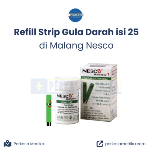 Jual Refill Strip Gula Darah Nesco di Malang perkasamedika.com