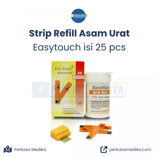 jual Strip Refill Asam Urat Easytouch isi 25 pcs di malang perkasa medika perkasamedika.com