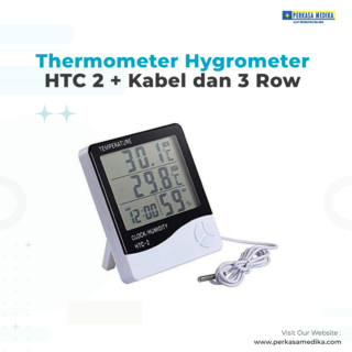 Thermometer Hygrometer HTC 2 + Kabel + Display 3 Row