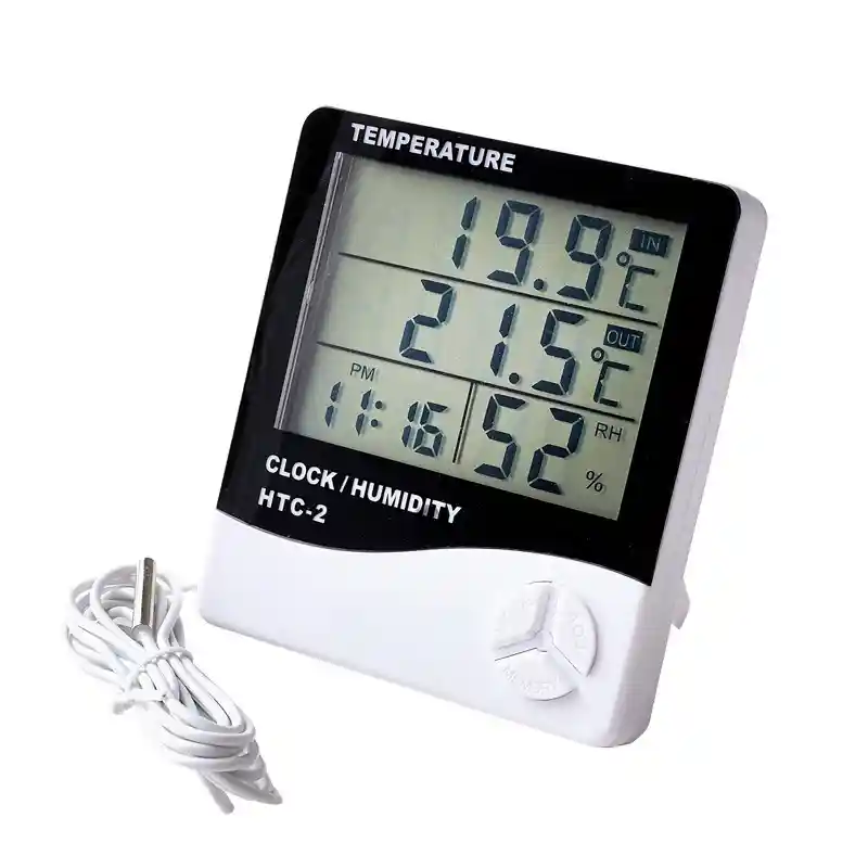 Thermometer Hygrometer HTC 2 + Kabel + Display 3 Row