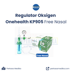 Regulator Oksigen Medis ONEHEALTH KP905 Tabung O2 Lengkap Free Nasal Original Terbaru perkasamedika.com Malang