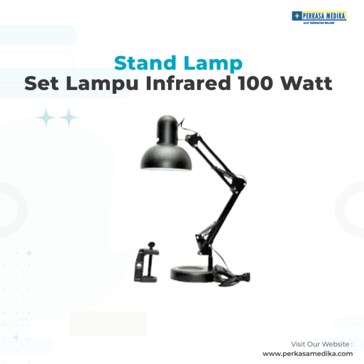 Stand Lamp Set Lampu Infrared 100 Watt