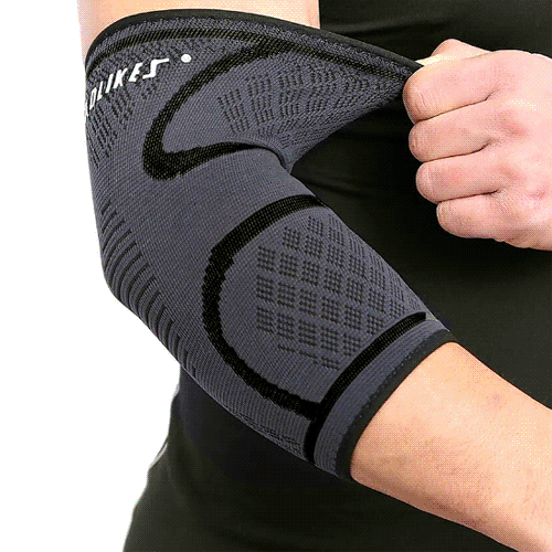 elastis AOLIKES Elbow Brace Leg hand Support Hand Pad Pelindung Siku 7547 M L