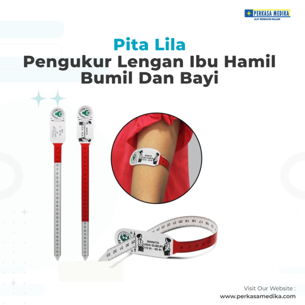 Pita Lila Alat Ukur Lingkar Pengukur Lengan Ibu Hamil Bumil Dan Bayi