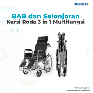 Kursi Roda Multifungsi 3 in 1 BAB dan Selonjoran