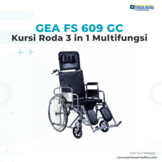 GEA FS 609 GC Kursi Roda 3 in 1 Multifungsi