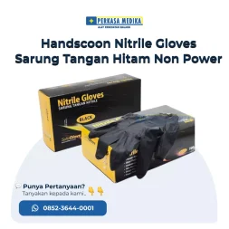 SafeGloves Handscoon Sarung Tangan Nitrile Hitam, Handscoon Nitrile Gloves Sarung Tangan Hitam Non Power